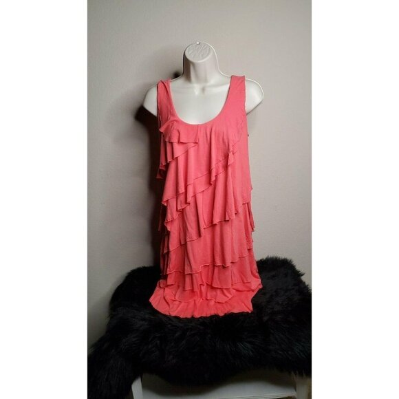 Calvin Klein Dresses & Skirts - Calvin Klein Layered Tier Ruffle Sleeveless Dress